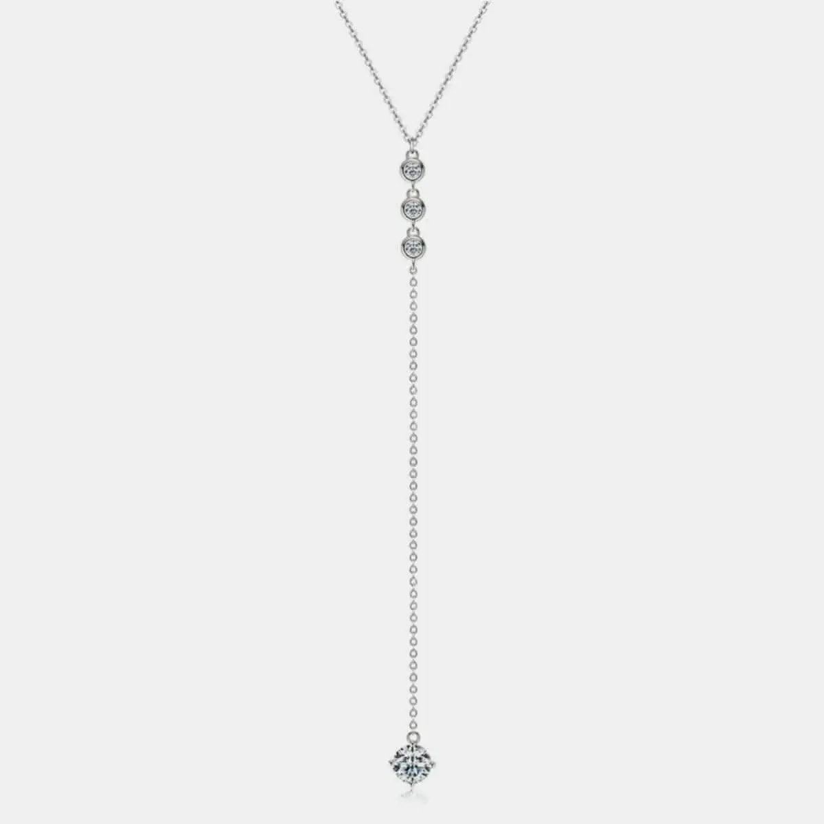 Elegant Moissanite Drop Necklace - Love Salve